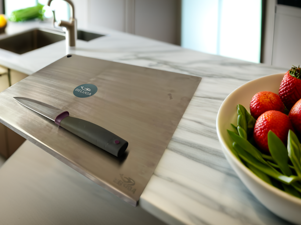 Stainless steel chopping board - Large